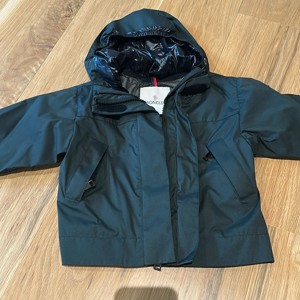 Dark Green Moncler Rain Coat